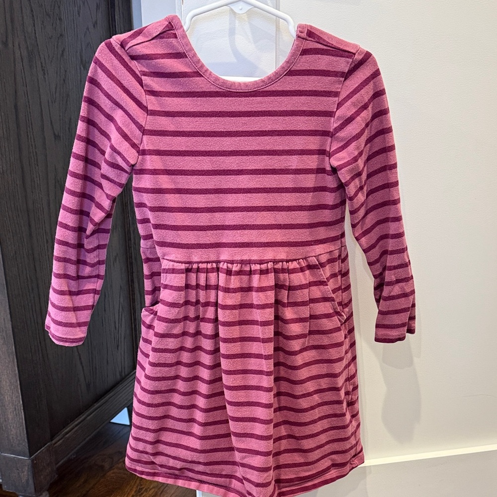 GAP Pink Striped Kids Casual Dress